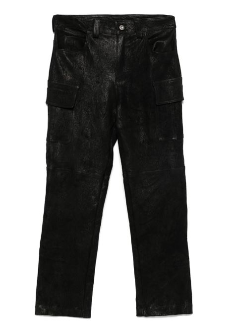 Pantaloni in pelle in nero Salvatore santoro - uomo SALVATORE SANTORO | 47589BLK